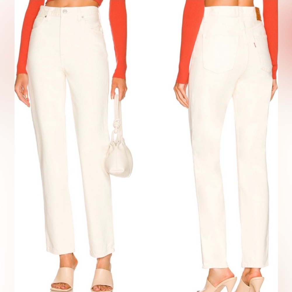 Levi’s 70s high slim straight Jean in cream